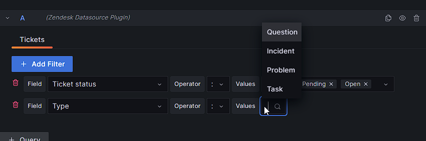 Setting a Filter Value