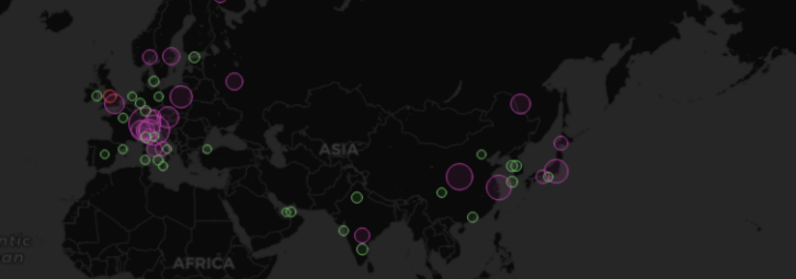 Geomap visualization